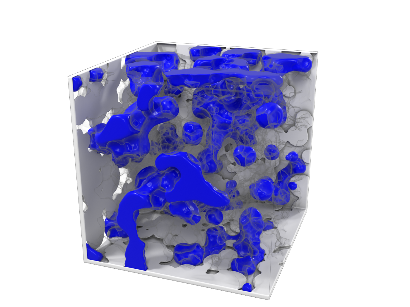 Trapping: disconnected ganglia left behind by a flood